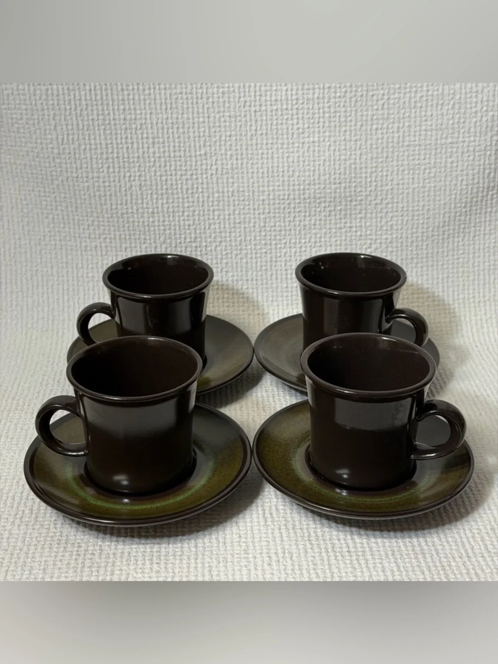 Franciscan MADEIRA Earthenware Pottery - 5 Cups & Saucers - USA